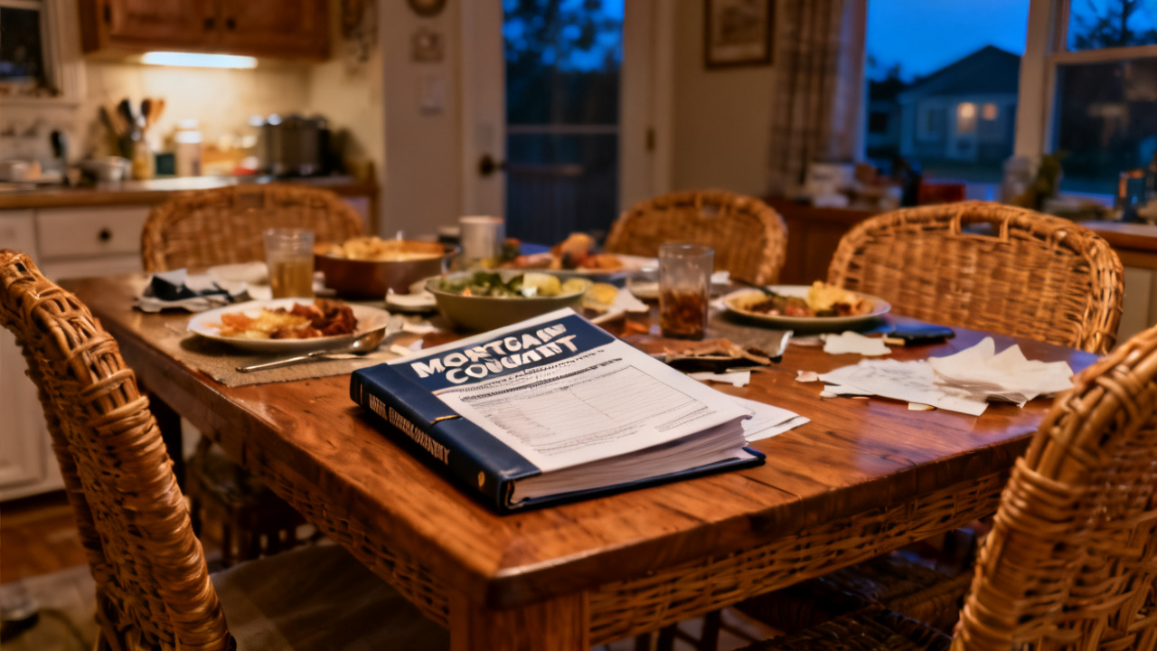 comprehensive guide loan origination folder on a dining table