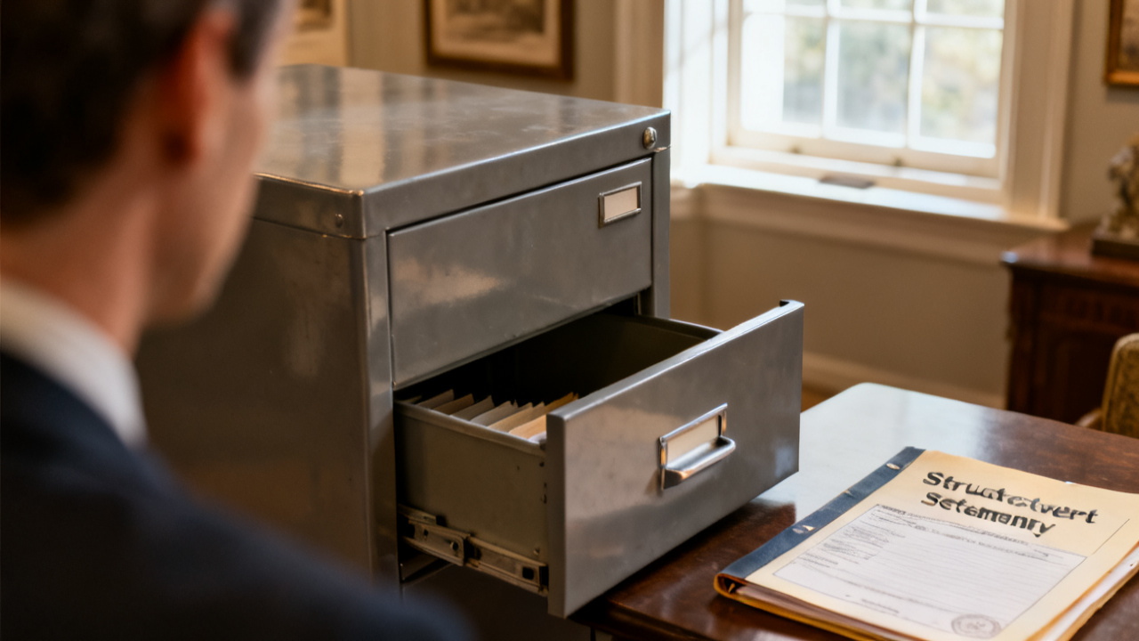 structured settlement structured annuity folder beside a court envelope