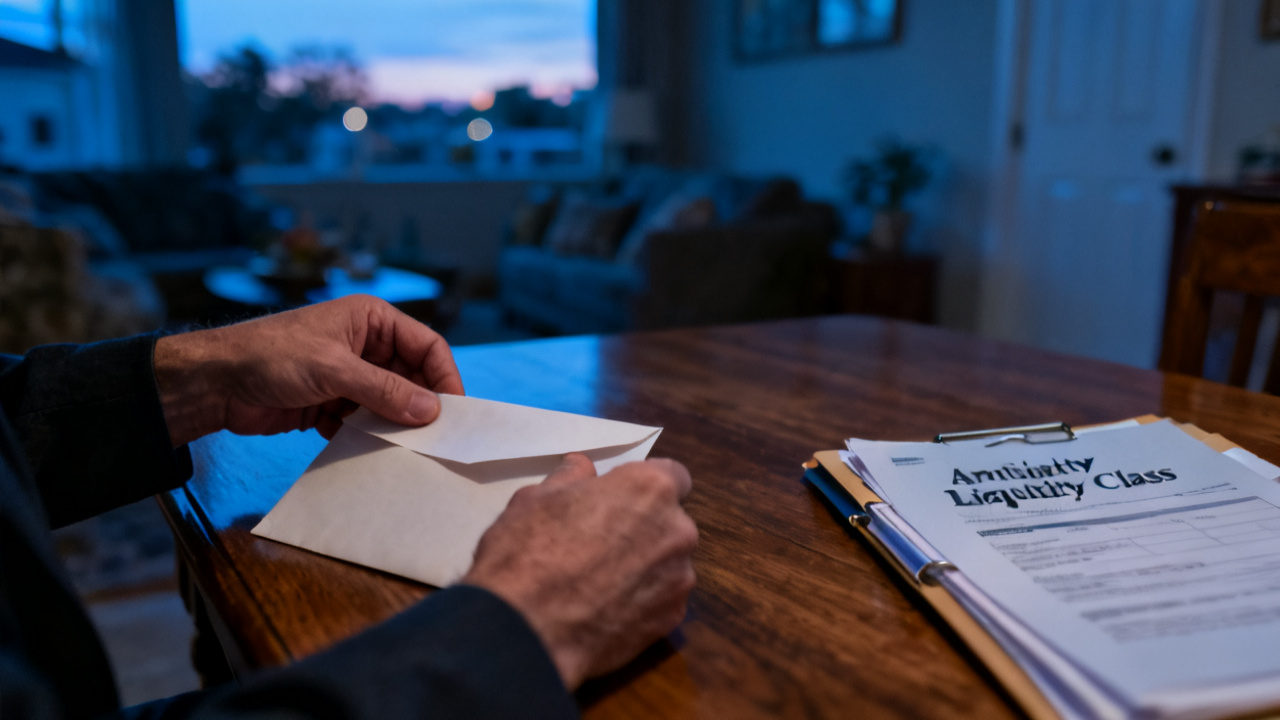 court envelope with annuity liquidity class - folder