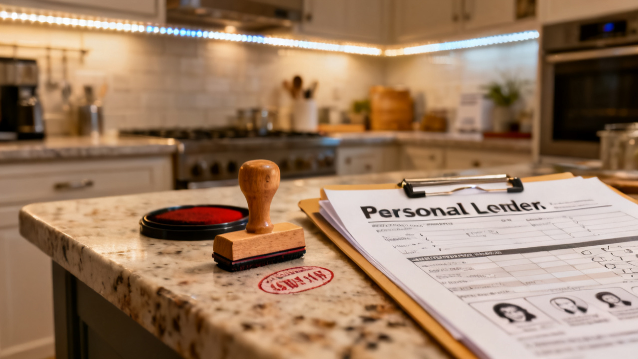 best online lenders personal folder close-up, unlabeled
