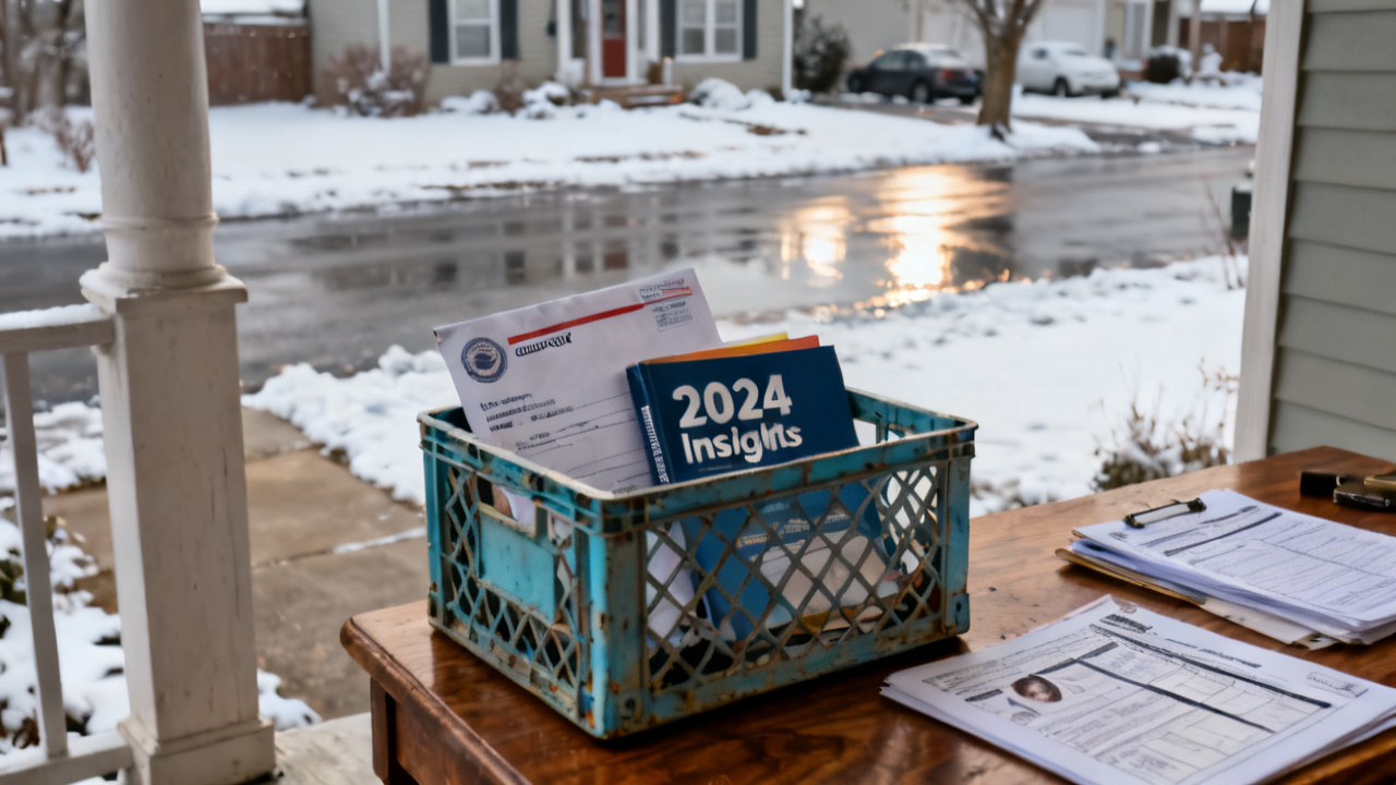 2024 insights folder waiting on a screened porch table