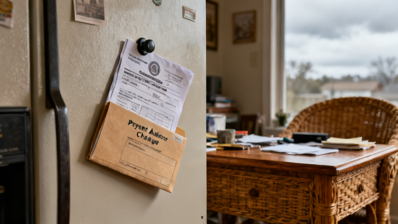 Payment Address Change: Old Address Line and New Address Line